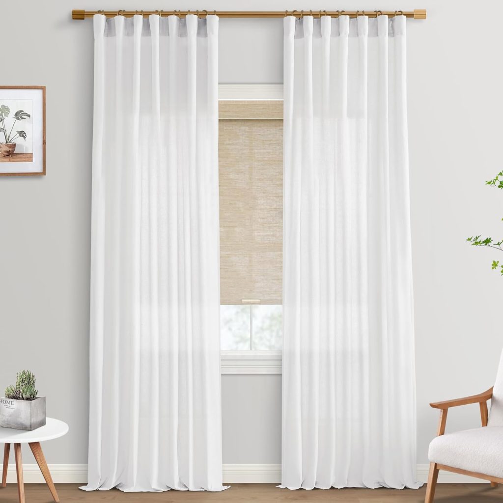 Sheer linen curtains 84 inch - Amazon Home Decor 2025